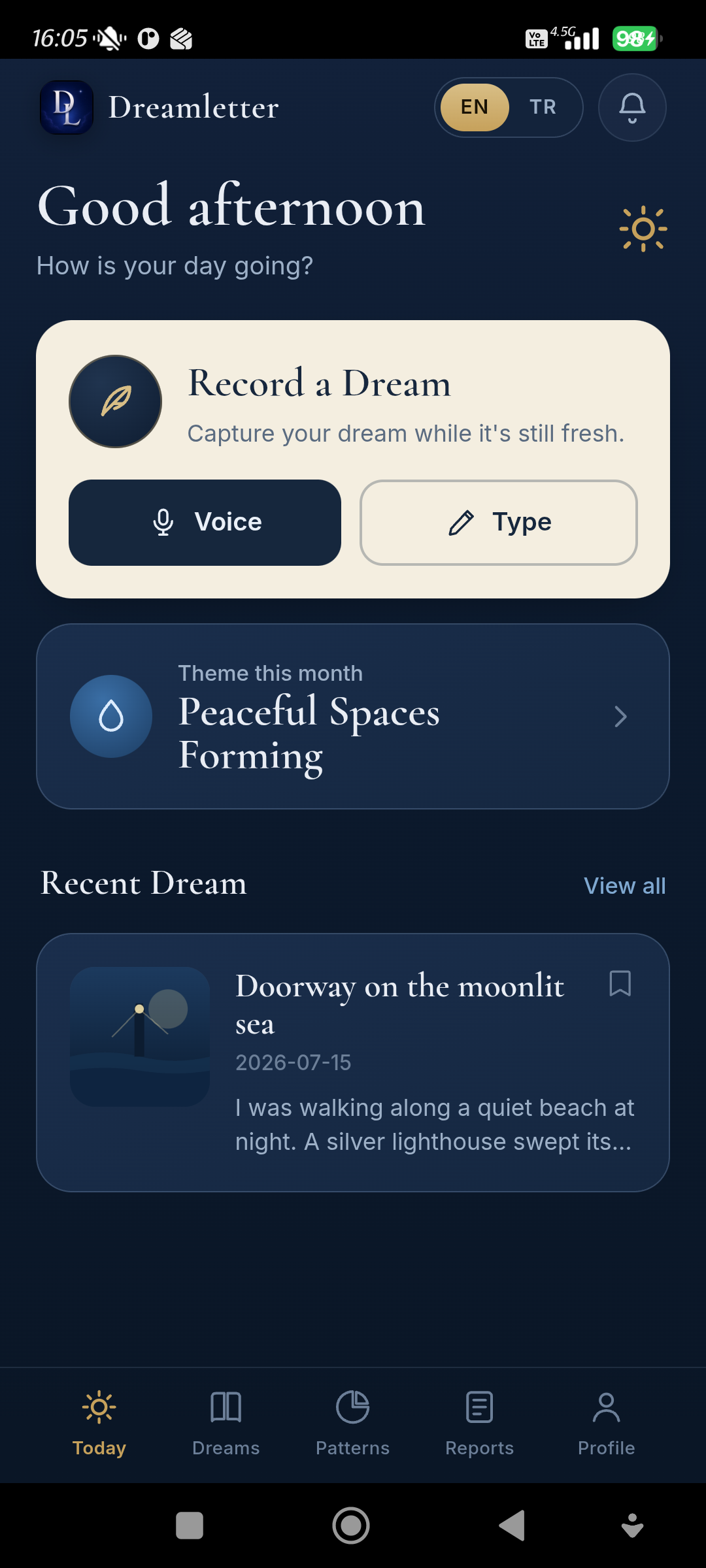 A quiet beginning for every dream
